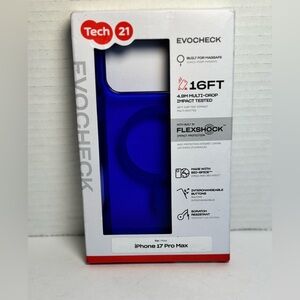 Tech21 EvoCheck MagSafe Case iPhone 17 Pro Max 16ft Protection BioSpiceFlexShock